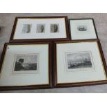 19th Century local topographical engravings plus other prints