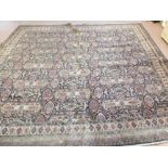 A brown Persian pattern carpet,