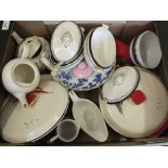 Palissy yacht decorated tureens plus other china