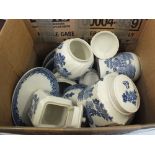 Willow pattern and other china,