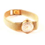 A cased lady's 9ct gold Record Deluxe wristwatch