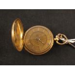 An 18ct gold Hunter pocket watch, movement signed Soloman, 21 Temple Street,