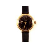 A gents gold plated Compton wristwatch, Reg No.