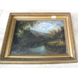 Victoria Colkett oil on canvas of a lakeland landscape,