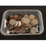 A selection of silver GB coinage and later coinage,