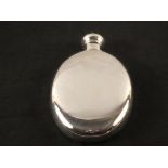 A silver hip flask, Birmingham 1894, maker Deakin and Francis, no engraving or attribution,