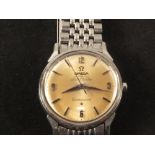 A gents stainless steel Omega automatic Chronometer constellation wristwatch