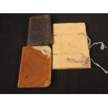 An 1803 pocket diary with weather observations and vellum poem,