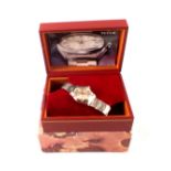 A vintage gents Rolex Tudor Oyster Date with box and paperwork,