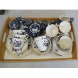 A Burleigh ware Calico part tea set plus two others,