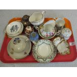 A 19th Century coffee can plus other porcelain including Royal Crown Derby,