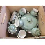 Various items of Denby green stoneware