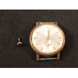 A gents 9ct gold cased Garrards watch (as found)