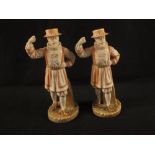 A pair of Worcester Beefeater bookends No.