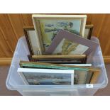 A box of various pictures