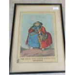 Heath William (1795-1840) five hand coloured engravings 'The Man Wot Drives the Opposition',