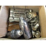 Items of silver plate including cased cutlery,