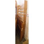A single pine bed frame