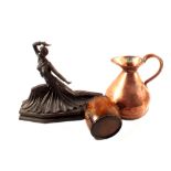 A Victorian copper harvest jug,