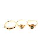 Three various 9ct gold rings