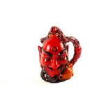 A Royal Doulton Flambe Aladdins Genie character jug, D6971, No.