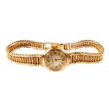 A lady's 9ct gold Buren wristwatch