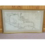 A 1740 French map of the Gulf of Mexico and Surrounding Areas,