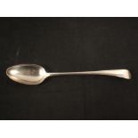 A silver serving spoon, Hester Bateman, London 1786,