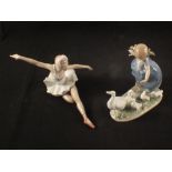 Four boxed Lladro figurines and figurine groups