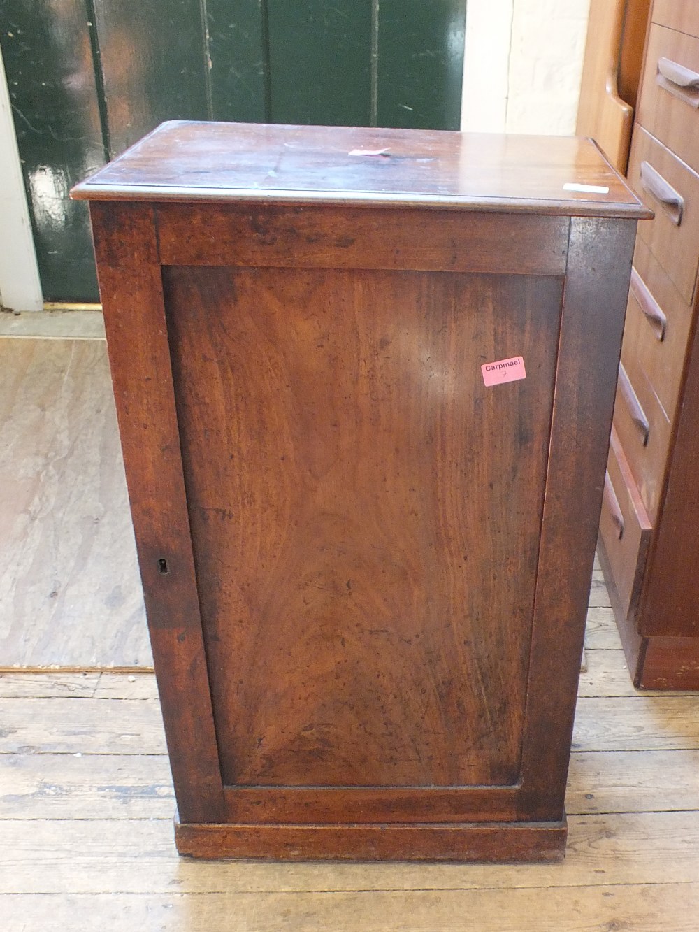 A Victorian mahogany single door cabinet