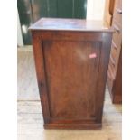 A Victorian mahogany single door cabinet