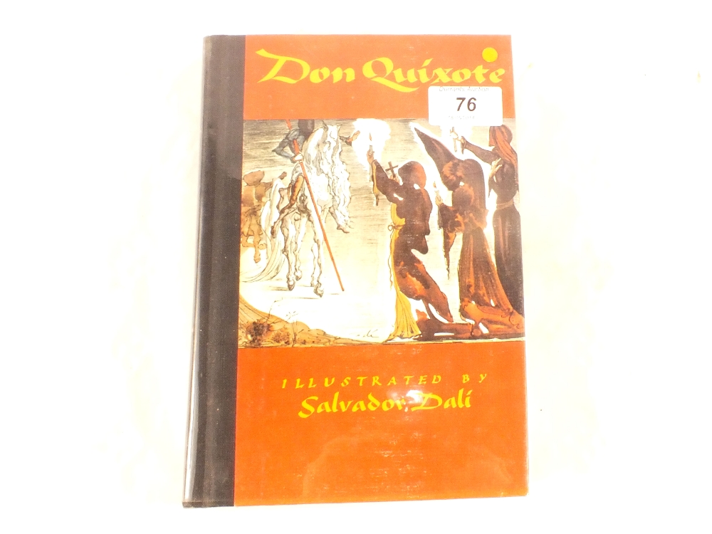 One volume, Don Quixote, illustrated Salvador Dali,
