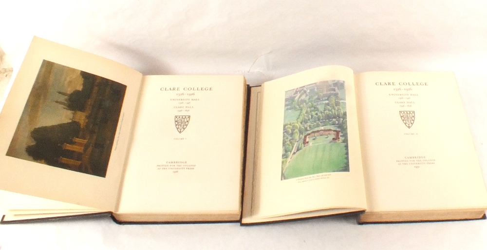 Two volumes Clare College 1326-1926, pub 1928, - Image 2 of 2