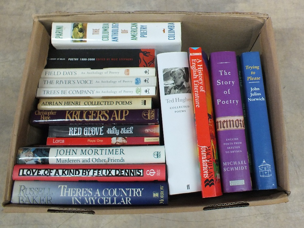 Various volumes on literature and biographies including modern firsts and poetry (three boxes) - Image 2 of 3