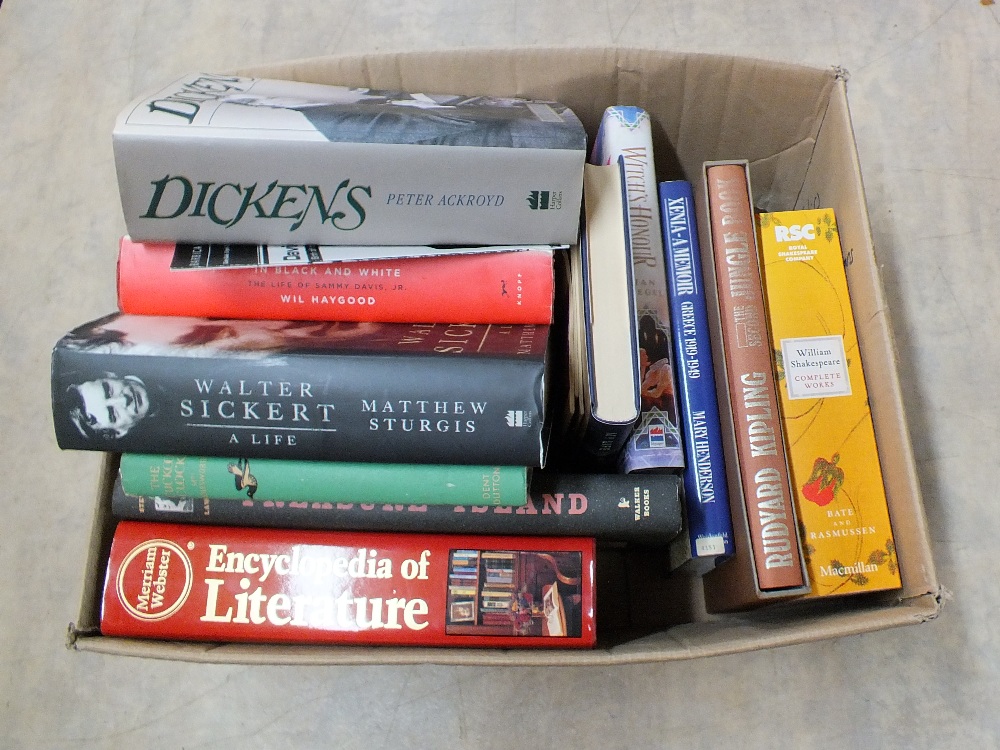 Various volumes on literature and biographies including Gollancz yellow jackets (two boxes) - Image 2 of 2