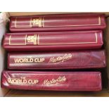 Two World Cup collection and two World Cup Masterfile albums containing mint stamps and covers,