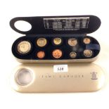 A Royal Mint cased 2000 time capsule coin set