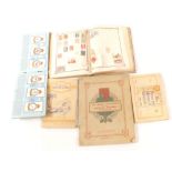 An album of 19th and 20th Century stamps plus various cigarette cards