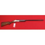 A 12 bore S/B hammer shotgun in overall good condition and bore, S/No.