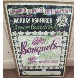 A WWII era Combined Services Entertainment poster,
