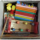 A box of miscellaneous toys