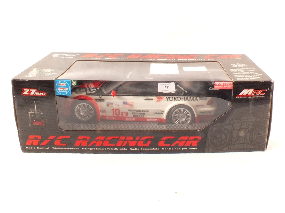 A boxed MRC radio controlled BMW M3 GTR team PTG (no charger)