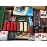 Various boxed and unboxed die cast buses including E.F.E.