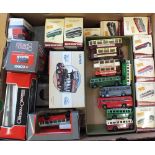 Various boxed and unboxed die cast buses including E.F.E.