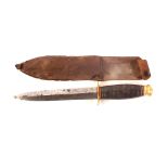 A sheath knife by Southern & Richardson Sheffield (combat style) with sheath