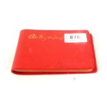 An autograph album including Jimmy Tarbuck, Lonnie D group, Mark Wall, Billy J Kramer,