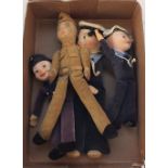 Four Norah Wellings dolls, two sailors,