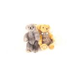 A Deans grey mohair bear, Amy limited edition 609/2000, length 8" plus Stephen No.