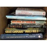 A box of military related books
