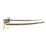 A Victorian City of Norwich Rifle Corps sword with scabbard,